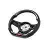 STEERING WHEEL, SILVER STITCHING, PADDLE