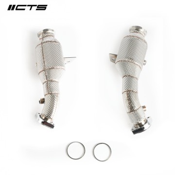 CTS Turbo HIGH-FLOW cat set for Mercedes Benz C43 C400 C450 E43 E400 E450 with M276 engine