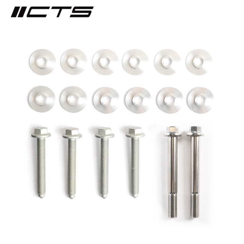 CTS Turbo FRONT Subframe Bushing Insert Kit: MK5/MK6/8P Audi A3 with ARP Bolts