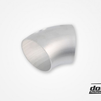Aluminum pipe 45° 100x3 mm, long radie