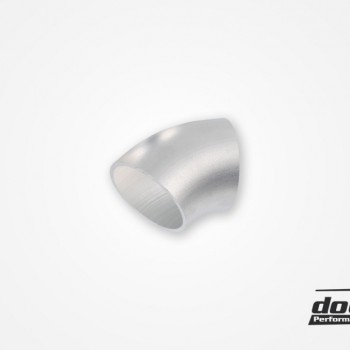 Aluminum pipe 45° 60x3 mm, long radie