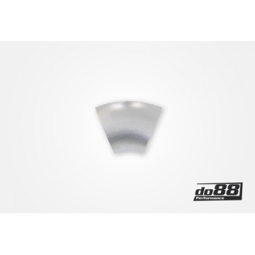 Aluminum pipe 45° 60x3 mm, long radie
