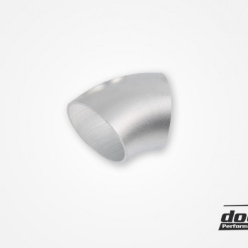 Aluminum pipe 45° 76x3 mm, long radie