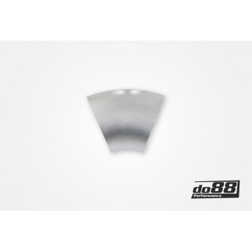 Aluminum pipe 45° 76x3 mm, long radie