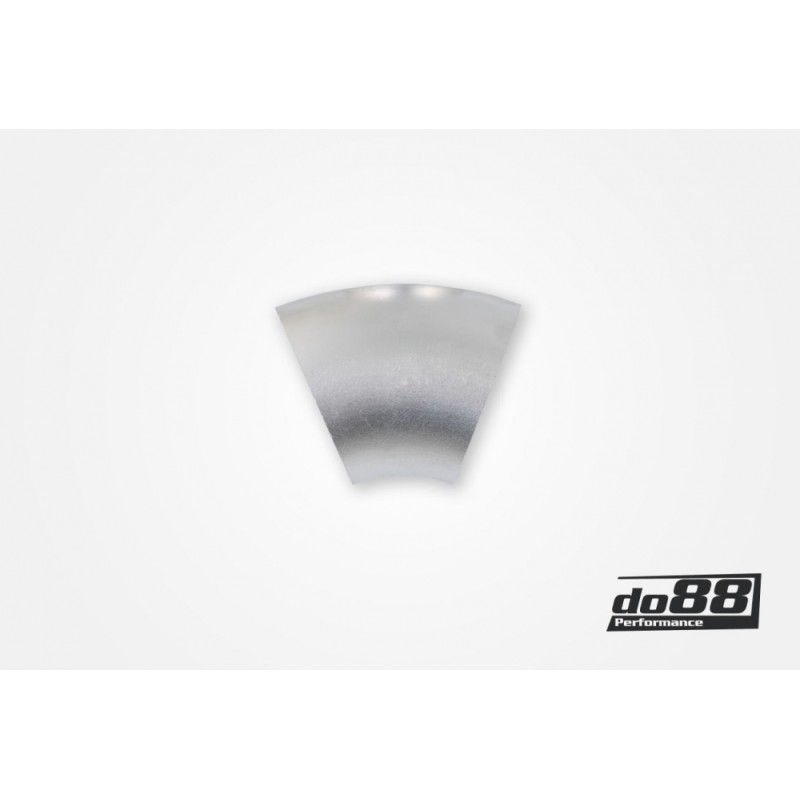 Aluminum pipe 45° 76x3 mm, long radie