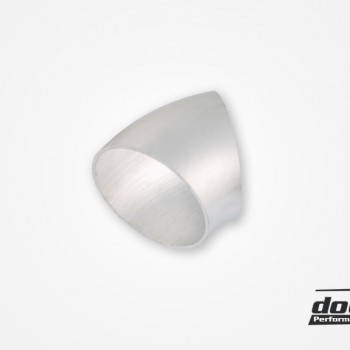 Aluminum pipe 45° 89x3 mm, short radius