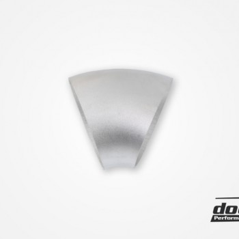 Aluminum pipe 45° 89x3 mm, short radius
