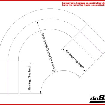 Aluminum pipe 135 degrees 0,75´´ (19mm)