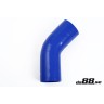 Silicone hose Blue 45 degrees 4,5´´ (114mm)