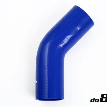 Silicone hose Blue 45 degrees 2,56´´ (65mm)