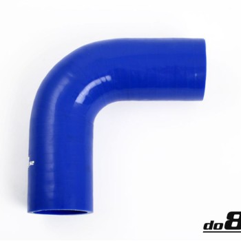 Silicone hose Blue 90 degrees 2,126´´ (54mm)