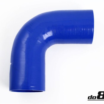 Silicone hose Blue 90 degrees 3,5´´ (89mm)