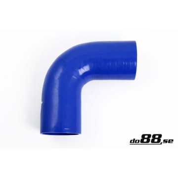 Silicone hose Blue 90 degrees 3,5´´ (89mm)