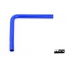 Silicone hose Blue 90 degrees long leg 1,25´´ (32mm)