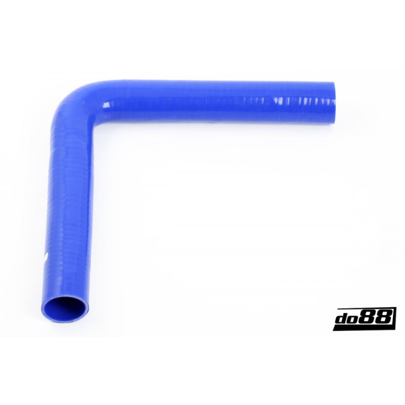 Silicone hose Blue 90 degrees long leg 2,25´´ (57mm)