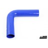 Silicone hose Blue 90 degrees long leg 2,5´´ (63mm)