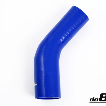 Silicone hose Blue 45 degrees 1,75 - 2,5´´ (45-63mm)