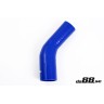 Silicone hose Blue 45 degrees 1,75 - 2,5´´ (45-63mm)