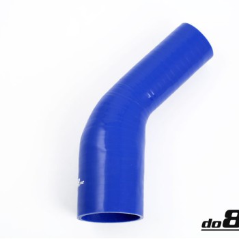 Silicone hose Blue 45 degrees 2,375 - 3,25'' (60-83mm)
