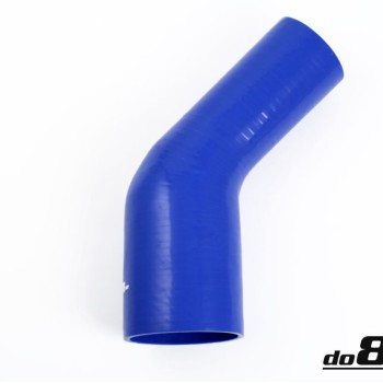 Silicone hose Blue 45 degrees 3,5 - 4´´ (89-102mm)