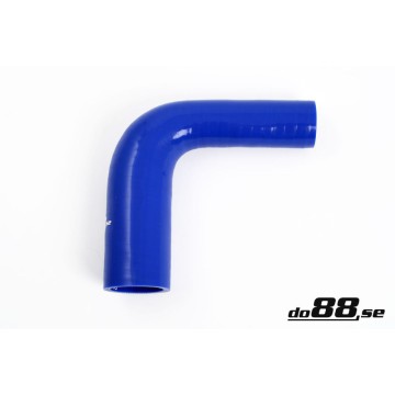 Silicone hose Blue 90 degrees 0,75 - 1´´ (19 - 25mm)