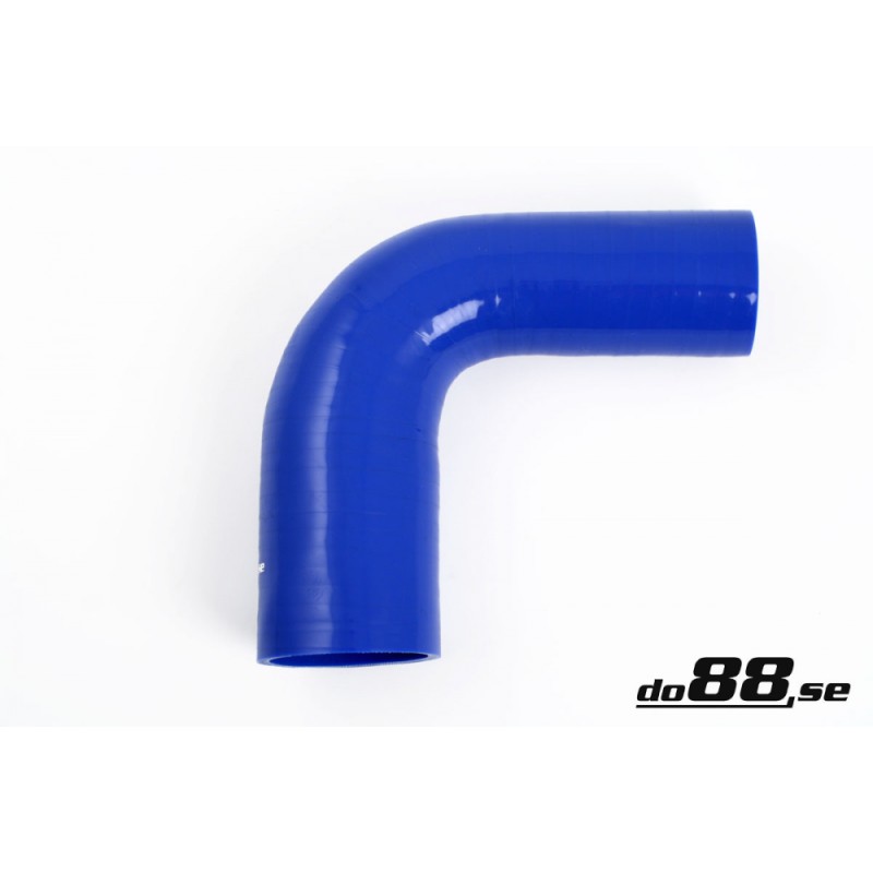Silicone hose Blue 90 degrees 1,75 - 2,5´´ (45-63mm)