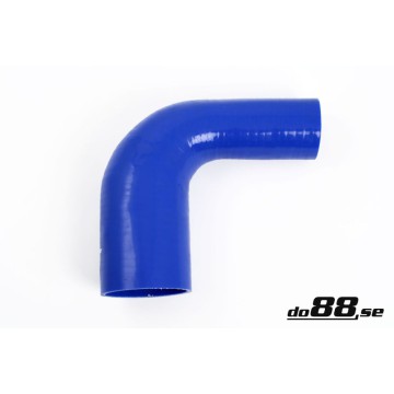 Silicone hose Blue 90 degrees 2,375 - 2,75´´ (60 - 70mm)