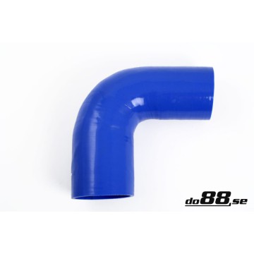 Silicone hose Blue 90 degrees 2,75 - 3,25´´ (70-83mm)