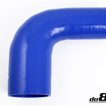 Silicone hose Blue 90 degrees 3,25 - 4´´ (83-102mm)