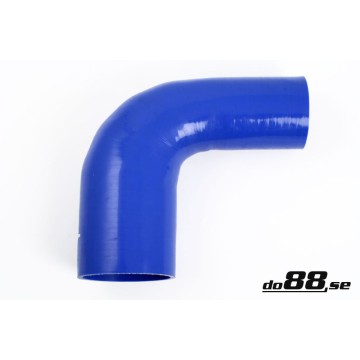 Silicone hose Blue 90 degrees 3,5 - 4´´ (89 - 102mm)