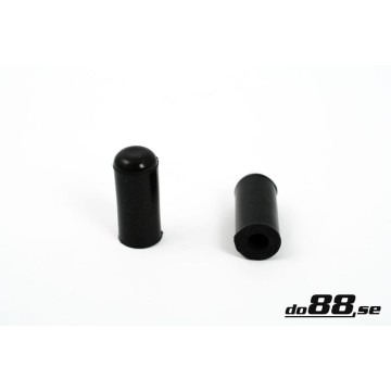 Silicone cap 4mm Black