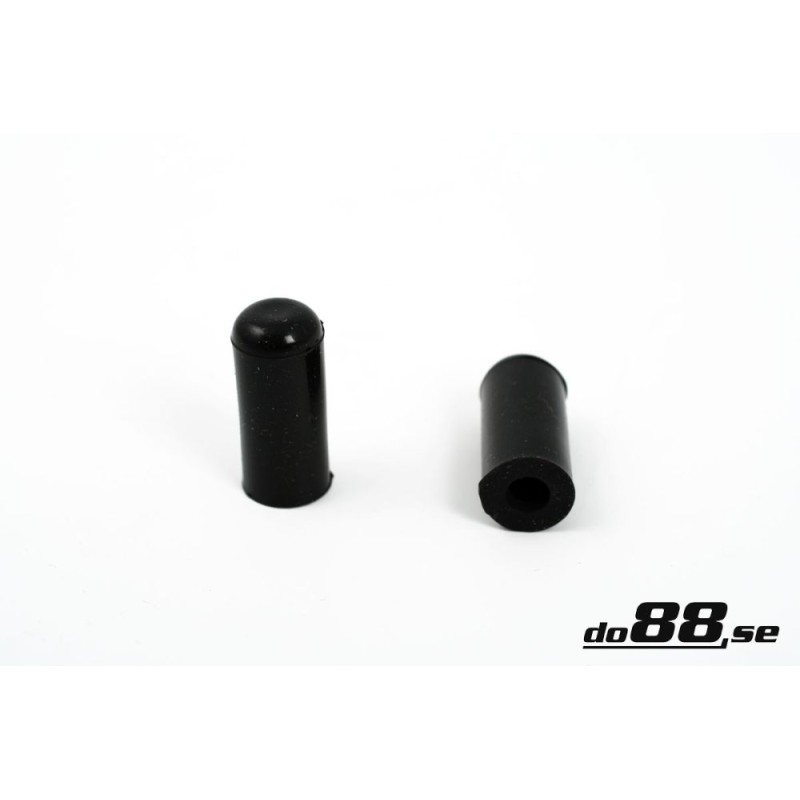 Silicone cap 4mm Black