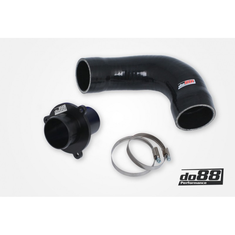 VAG 1.8 2.0 TSI (MQB) Turbo Muffler Delete, do88 TR-340, Black hose