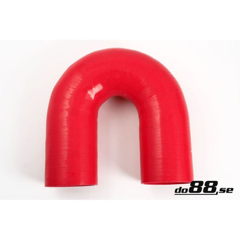Silicone hose Red 180 degrees 4´´ (102mm)
