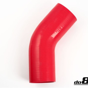 Silicone hose Red 45 degrees 4´´ (102mm)