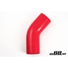 Silicone hose Red 45 degrees 4´´ (102mm)