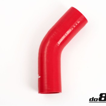 Silicone hose Red 45 degrees 2,125´´ (54mm)