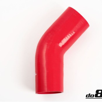 Silicone hose Red 45 degrees 3,125´´ (80mm)