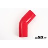 Silicone hose Red 45 degrees 3,125´´ (80mm)