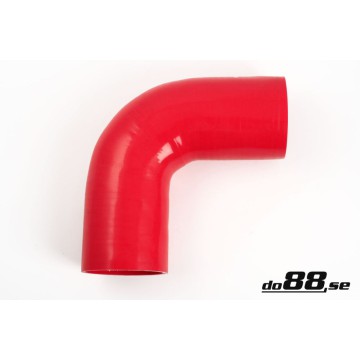 Silicone hose Red 90 degrees 3,25´´ (83mm)