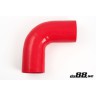 Silicone hose Red 90 degrees 3,5´´ (89mm)