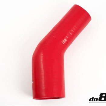 Silicone hose Red 45 degrees 3 - 4´´ (76 - 102mm)
