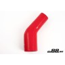 Silicone hose Red 45 degrees 3,5 - 4´´ (89 - 102mm)