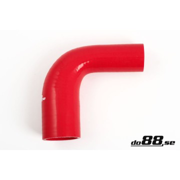 Silicone hose Red 90 degrees 1,75 - 2´´ (45 - 51mm)