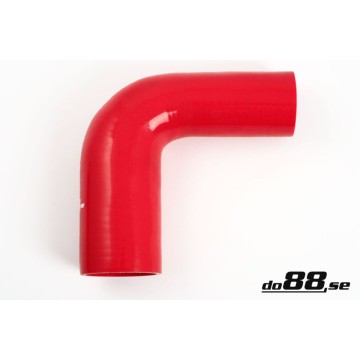 Silicone hose Red 90 degrees 2 - 2,375´´ (51 - 60mm)