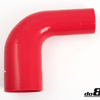 Silicone hose Red 90 degrees 2,25 - 2,75´´