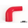 Silicone hose Red 90 degrees 2,25 - 2,75´´