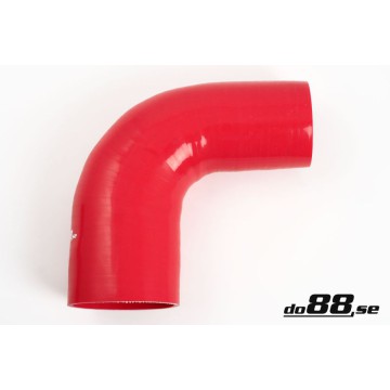 Silicone hose Red 90 degrees 2,75 - 3´´ (70 - 76mm)