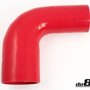 Silicone hose Red 90 degrees 3 - 4´´ (76 - 102mm)