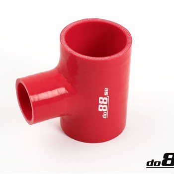 Silicone hose Red T 2,5´´ + 1,5´´ (63+38mm)